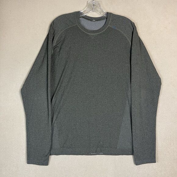 Lululemon Metal Vent Shirt Mens M Green Long Sleeve‎ Stretch Lightweight - Picture 1 of 10